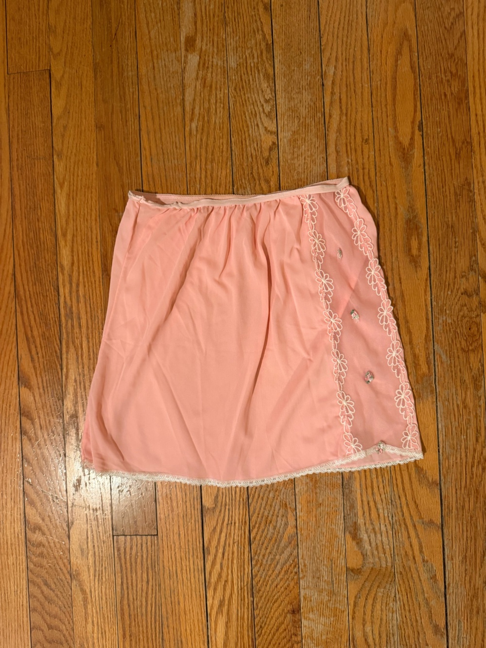 Women’s pink adorable vintage mini slip
